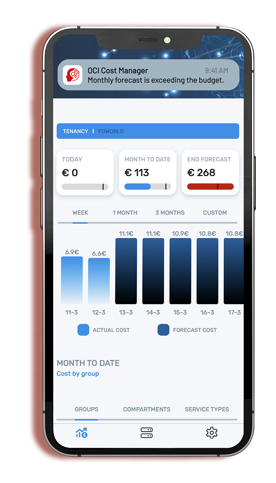 Mobile_Oci Cost Manager_front red shade